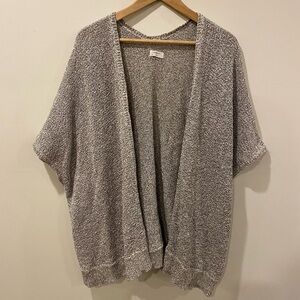 Community oversized drapey cardigan size XXS layering sweater grey black Aritzia